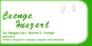 csenge huszerl business card